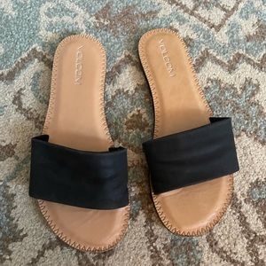 Volcom Simple Slide Sandals Black 6
